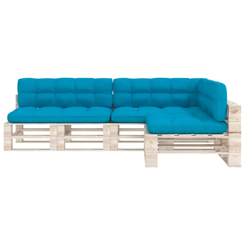 Load image into Gallery viewer, VidaXL Bankkussens pallet 7 st blauw
