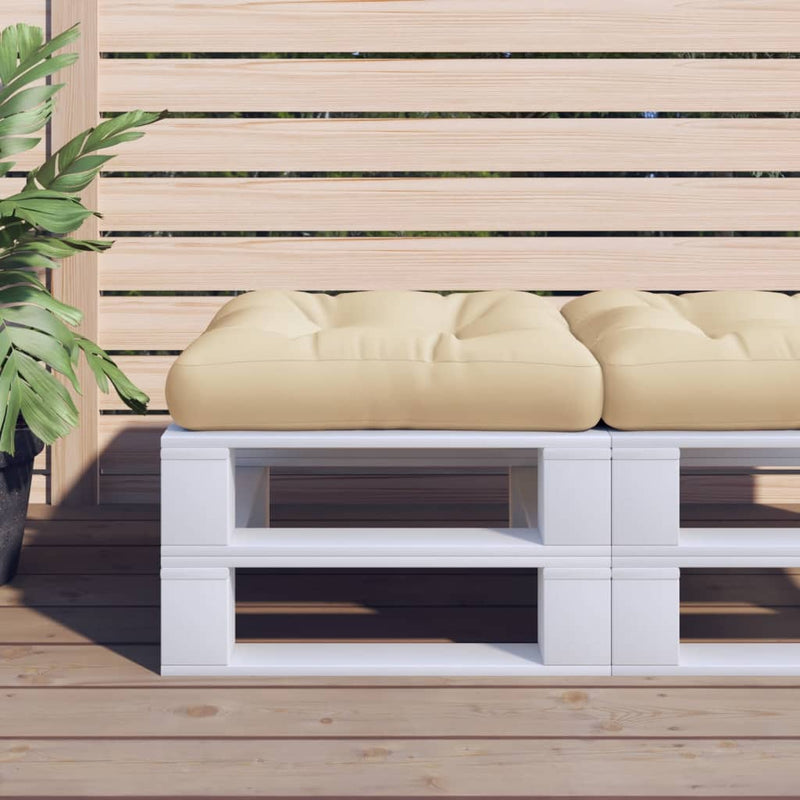 Load image into Gallery viewer, Vidaxl palletkussen 58x58x10 cm stof beige
