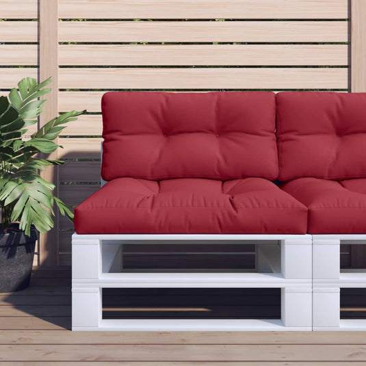Vidaxl bankkussen 80x40x12 cm stof wijnrood