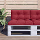 Vidaxl bankkussen 80x40x12 cm stof wijnrood