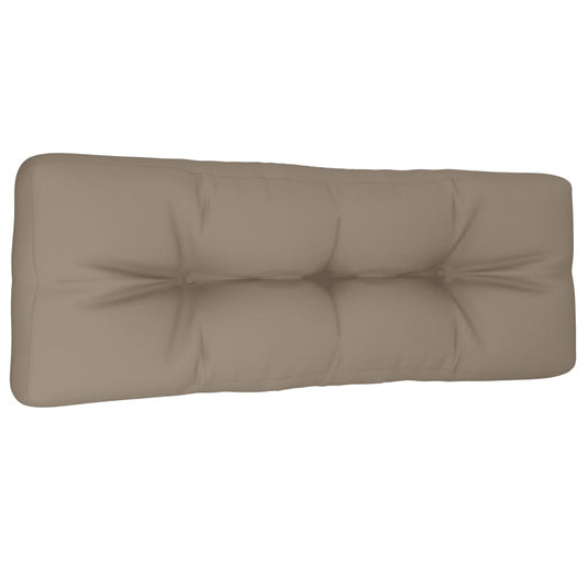 Vidaxl palletkussen 120x40x12 cm stof taupe