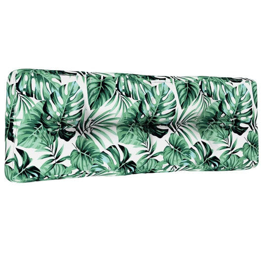 Vidaxl palletkussen 120x40x12 cm stof bladpatroon