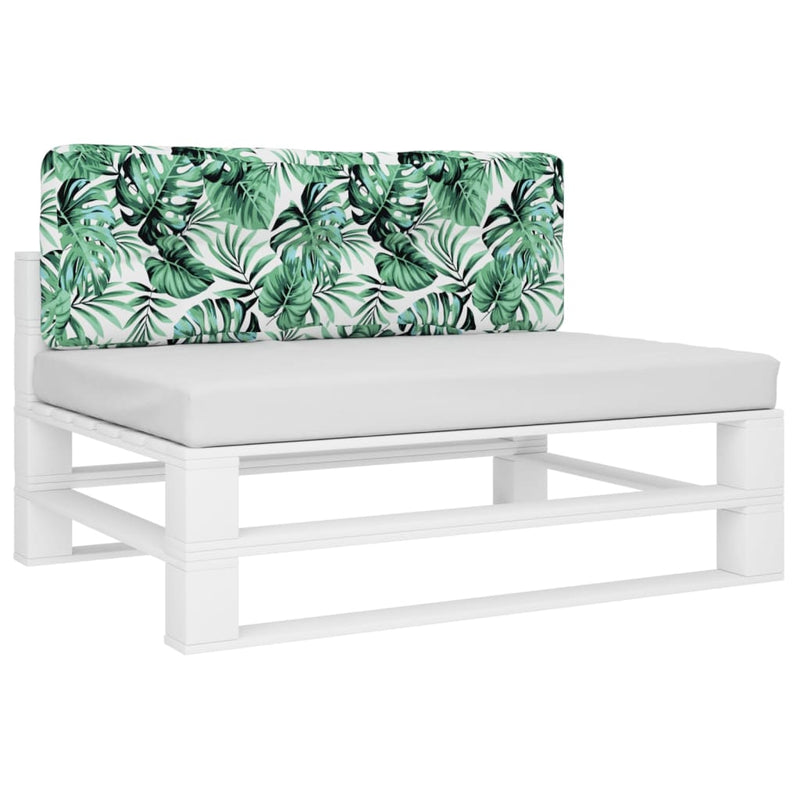 Load image into Gallery viewer, Vidaxl palletkussen 120x40x12 cm stof bladpatroon
