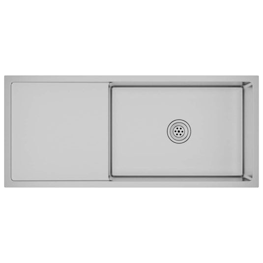 Vidaxl gootsteen handgemaakt roestvrij staal