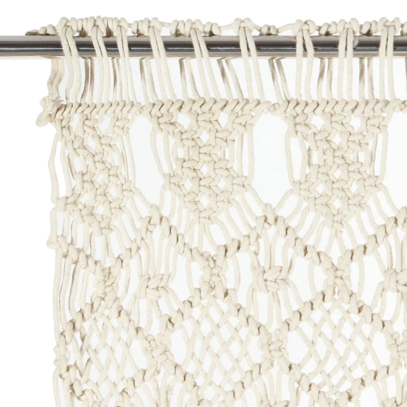 Load image into Gallery viewer, Vidaxl gordijn macramé 140x240 cm katoen
