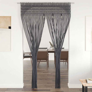 Vidaxl gordijn macramé 140x240 cm katoen antraciet