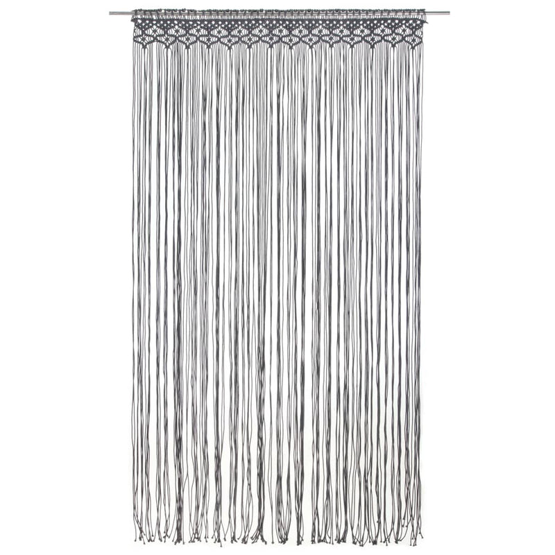 Load image into Gallery viewer, Vidaxl gordijn macramé 140x240 cm katoen antraciet
