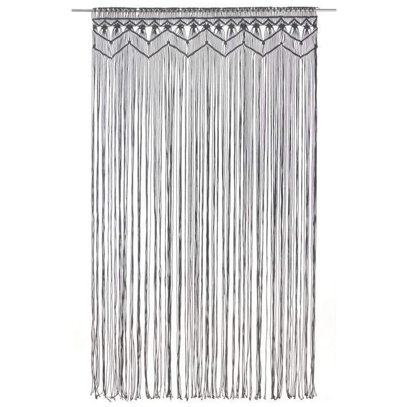 Load image into Gallery viewer, Vidaxl gordijn macramé 140x240 cm katoen antraciet
