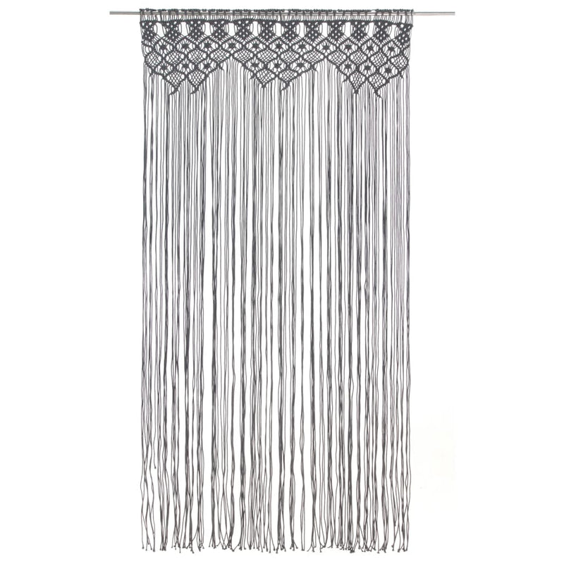 Load image into Gallery viewer, Vidaxl gordijn macramé 140x240 cm katoen antraciet
