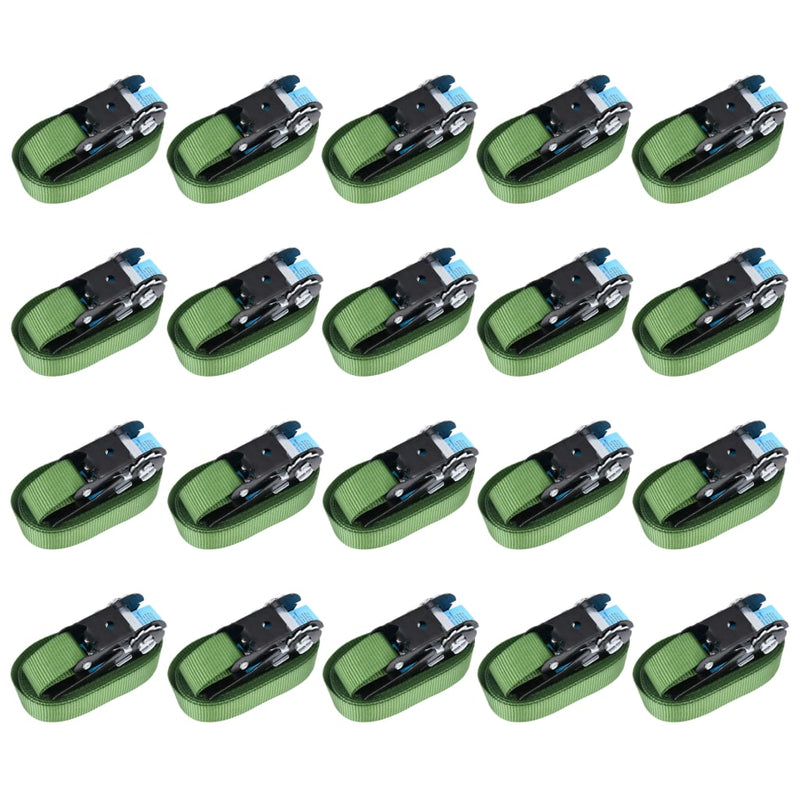 ギャラリービューアに画像をロードする, Vidaxl spanbanden 20 st 800 dan 6 m groen
