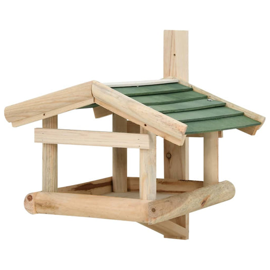 Vidaxl vogelvoeder 35x29,5x21 cm massief hout