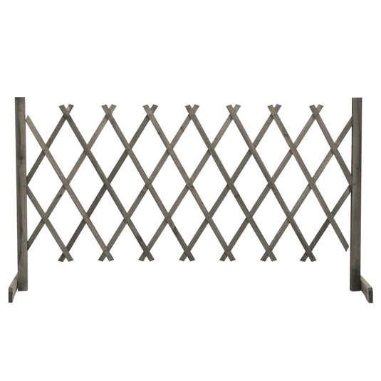 Vidaxl tuinlatwerk 150x80 cm massief vurenhout grijs
