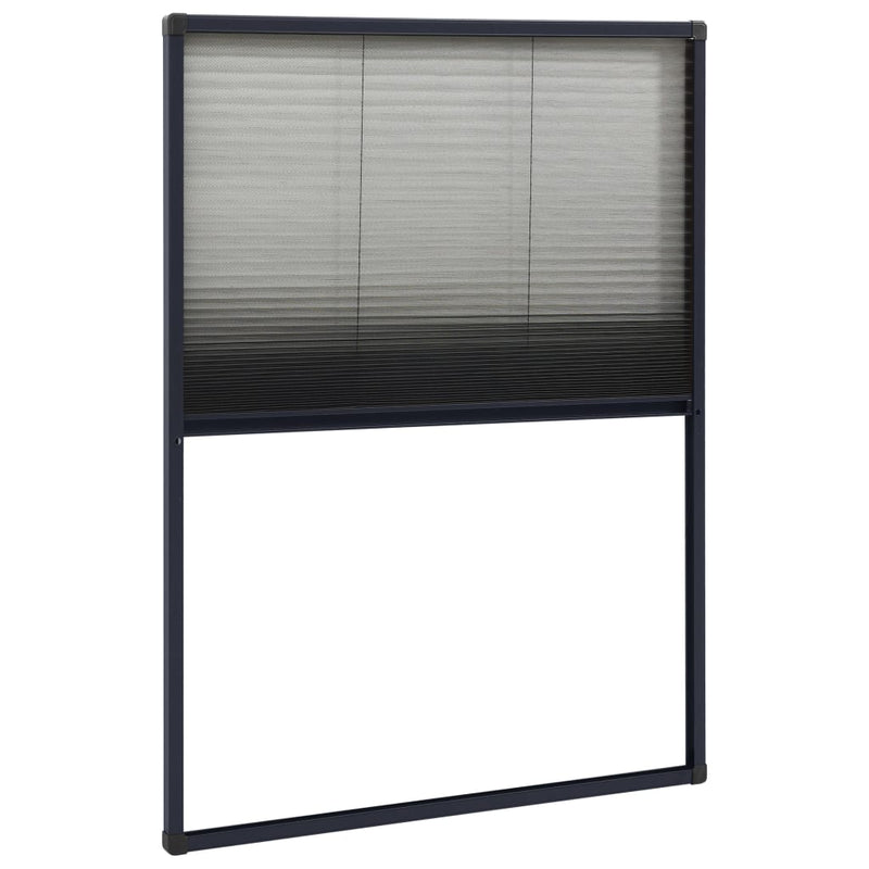 Load image into Gallery viewer, Vidaxl raamhor plissé 80x120 cm aluminium antracietkleurig
