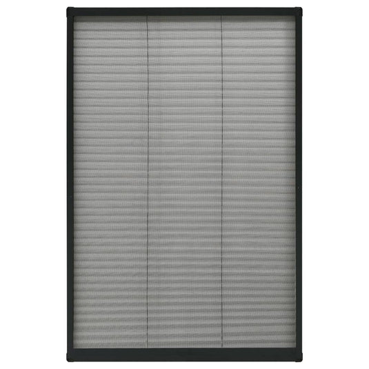 Vidaxl raamhor plissé 80x160 cm aluminium antraciet