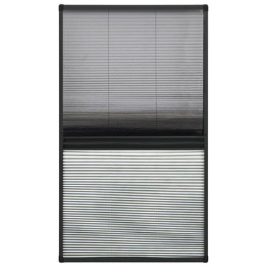 Vidaxl raamhor plissé met verduistering 80x160 cm aluminium