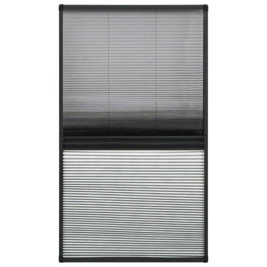 Vidaxl raamhor plissé met verduistering 80x160 cm aluminium
