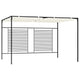 VidaXL Prieel met uittrekbaar dak 180 g m² 3x4x2,3 m crèmekleurig