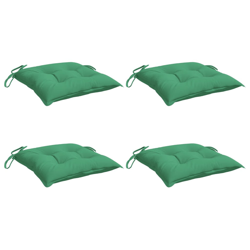 Load image into Gallery viewer, Vidaxl stoelkussens 4 st 40x40x7 cm oxford stof groen
