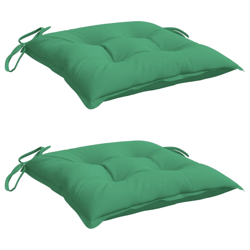 Load image into Gallery viewer, Vidaxl stoelkussens 2 st 50x50x7 cm oxford stof groen
