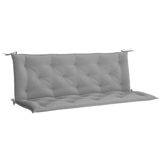 Vidaxl tuinbankkussen 150x(50+50)x7 cm oxford stof grijs