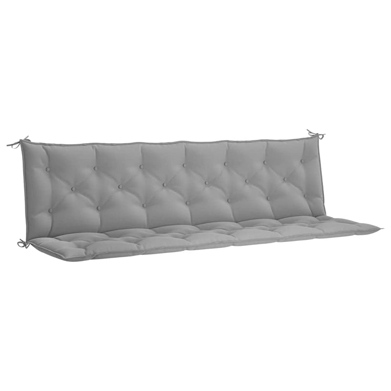 Cargue la imagen en el visor de la galería, Vidaxl tuinbankkussen 200x(50+50)x7 cm oxford stof grijs
