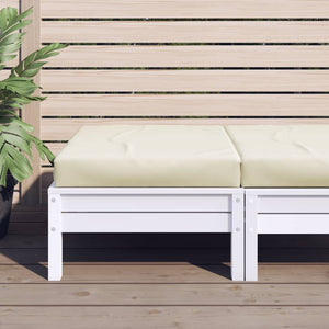 VidaXL Palletkussen 60x60x6 cm oxford stof crèmekleurig