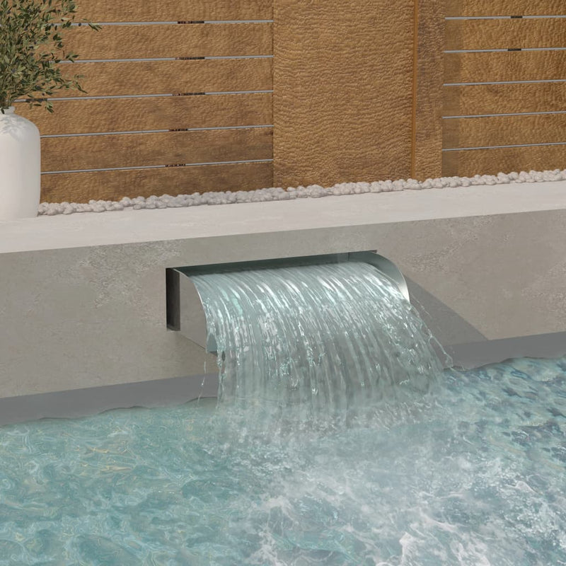 Load image into Gallery viewer, Vidaxl waterval met led's 60x34x14 cm roestvrij staal 304
