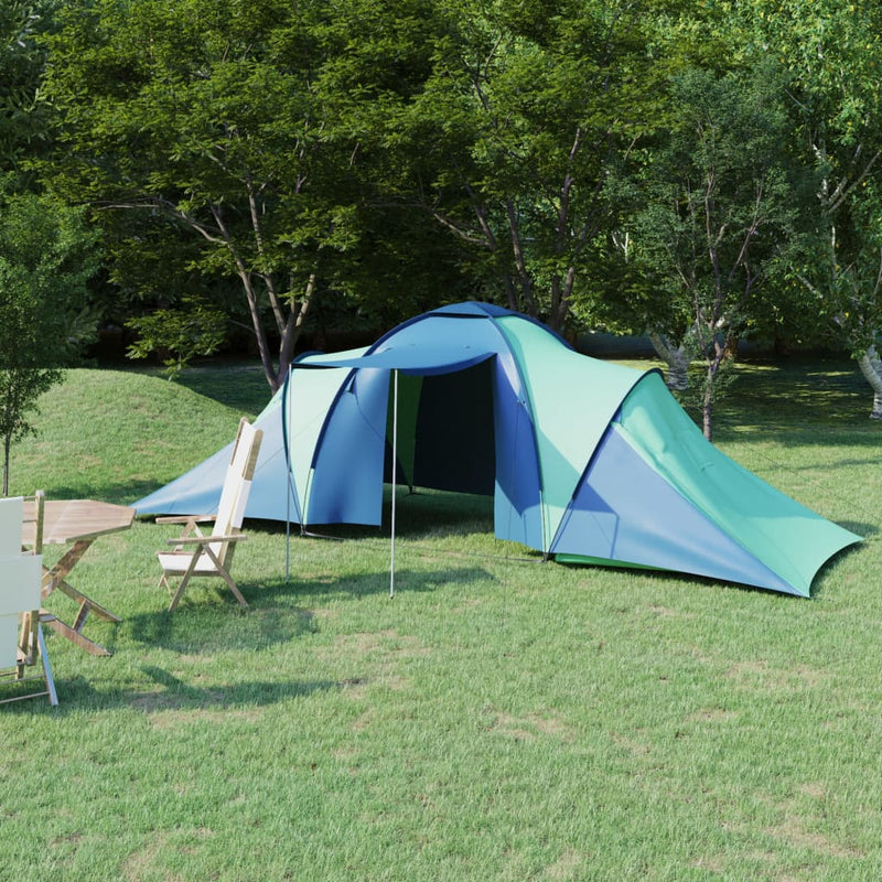 Load image into Gallery viewer, Vidaxl tent 6-persoons blauw en groen
