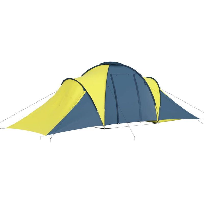 Load image into Gallery viewer, Vidaxl tent 6-persoons blauw en geel
