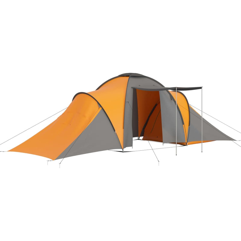 Load image into Gallery viewer, Vidaxl tent 6-persoons grijs en oranje
