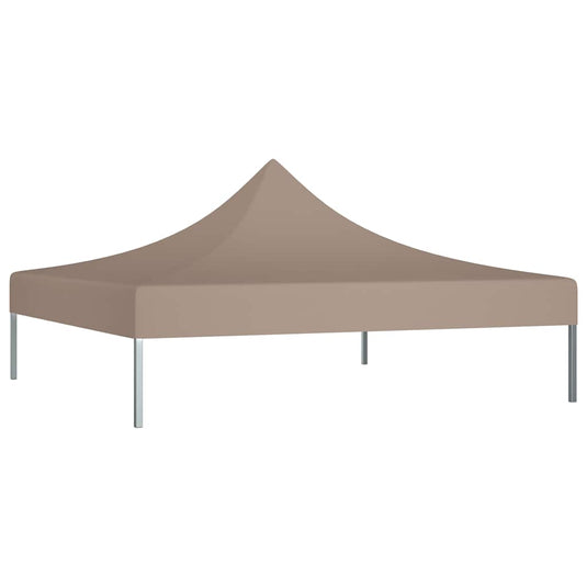 Vidaxl partytentdak 270 g m² 3x3 m taupe