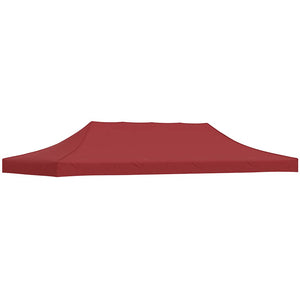 Vidaxl partytentdak 270 g m² 6x3 m bordeauxrood