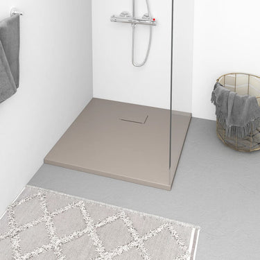 Vidaxl douchebak 80x80 cm smc bruin