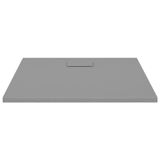 Vidaxl douchebak 90x80 cm smc grijs