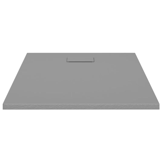 Vidaxl douchebak 100x80 cm smc grijs