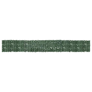 Vidaxl balkonscherm met donkergroene bladeren 600x75 cm