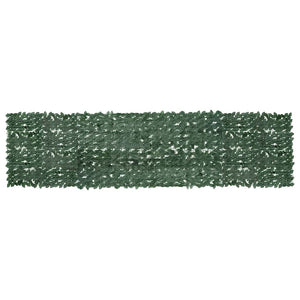Vidaxl balkonscherm met donkergroene bladeren 400x100 cm