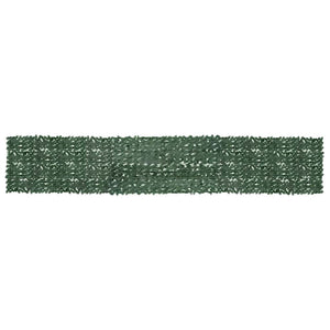 Vidaxl balkonscherm met donkergroene bladeren 600x100 cm