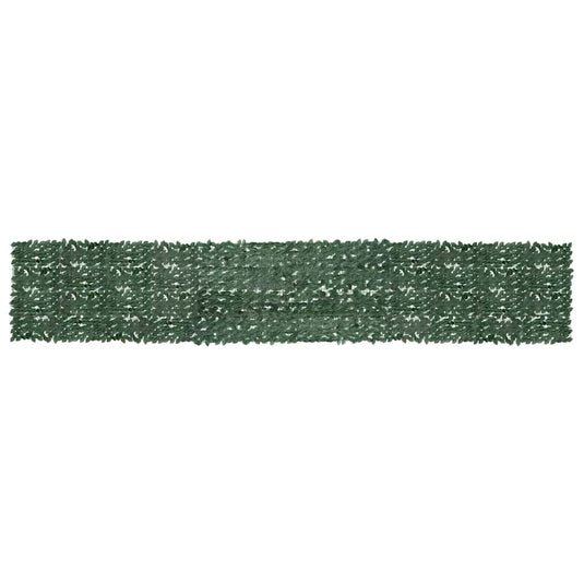 Vidaxl balkonscherm met donkergroene bladeren 600x100 cm