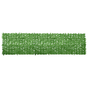Vidaxl balkonscherm met groene bladeren 400x100 cm