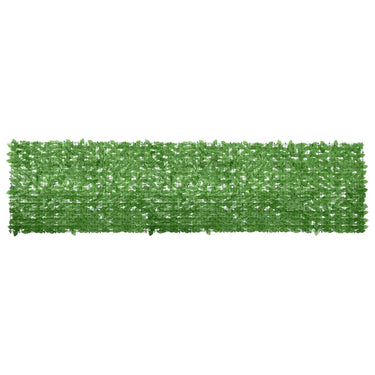 Vidaxl balkonscherm met groene bladeren 400x100 cm
