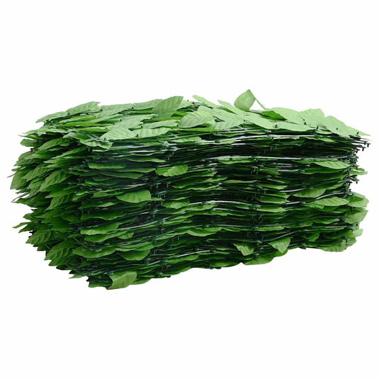 Vidaxl balkonscherm met groene bladeren 500x100 cm