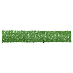 Vidaxl balkonscherm met groene bladeren 600x100 cm