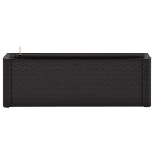 Vidaxl plantenbak hoog zelfbewateringssysteem 100x43x33 cm antraciet