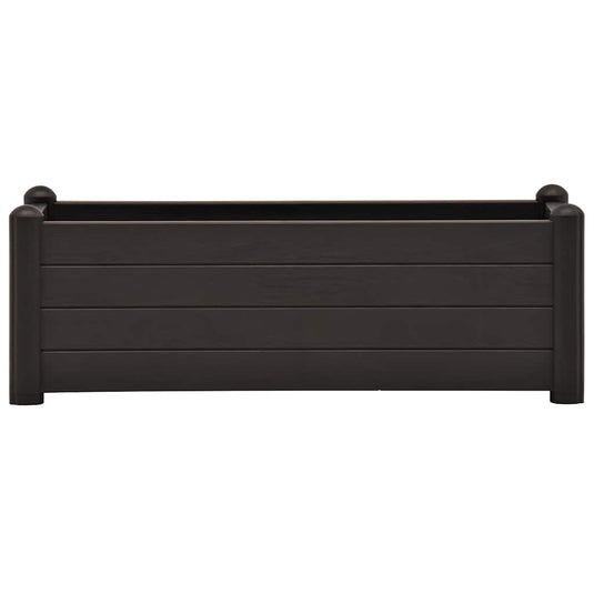 Vidaxl plantenbak verhoogd 100x43x35 cm pp antraciet