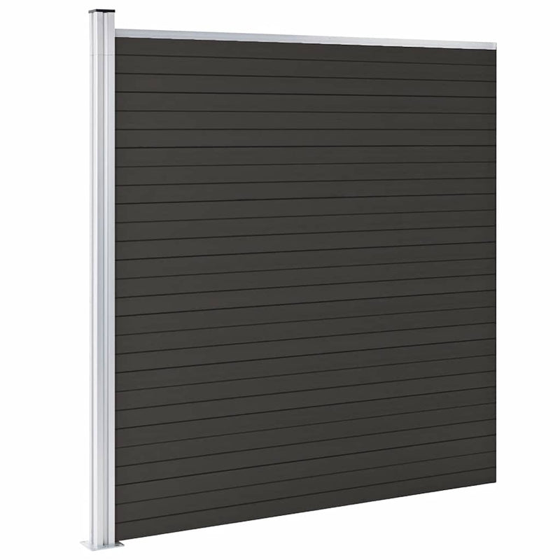 Load image into Gallery viewer, Vidaxl schuttingpaneel 175x186 cm hkc zwart
