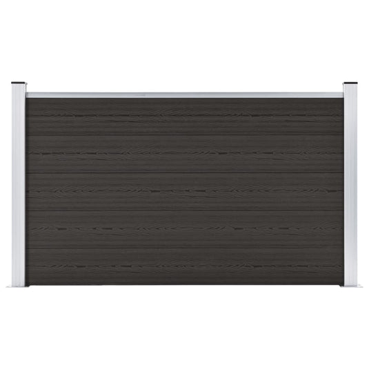 Vidaxl schuttingpaneel 180x105 cm hkc zwart
