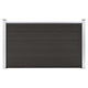 Vidaxl schuttingpaneel 180x105 cm hkc zwart