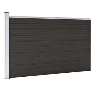 Vidaxl schuttingpaneel 175x105 cm hkc zwart