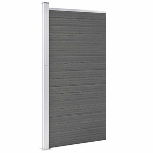 Vidaxl schuttingpaneel 95x186 cm hkc grijs